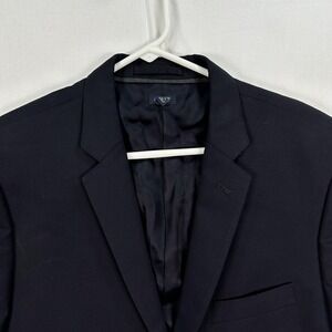 J Crew Ludlow Blazer Mens 42L Navy Italian Super 120s Wool Sport Coat Loro Piana